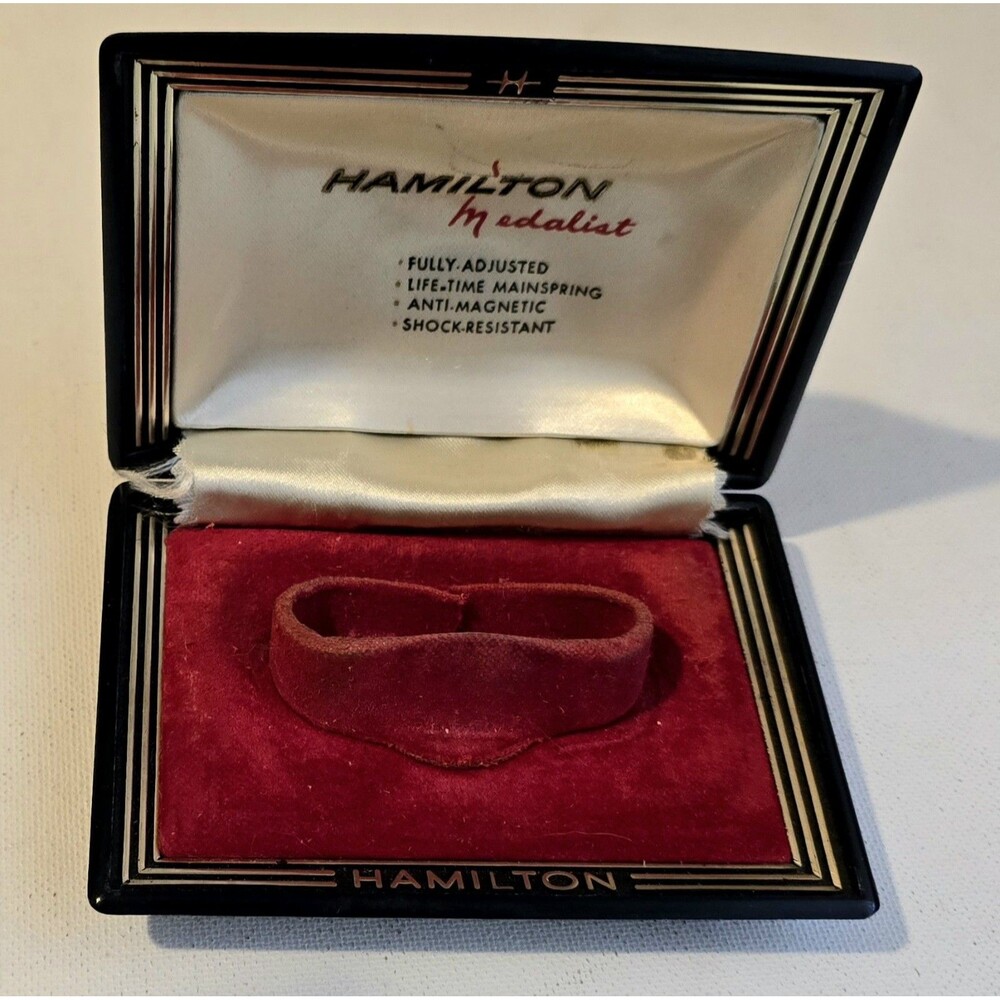 NICE Vintage Hamilton Medalist Female Watch Presentation Case ONLY No Watch